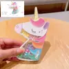 Set de dibujos animados para niños con cuentas, collar de niña, pulsera, rompecabezas, material para joyería DIY hecho a mano, bolsa, juguete, caja de regalo