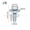 Adecuado para Tesla Model3Modelosmodelxmodely Parachoques Delantero Fijación de Faros Tornillos y Pernos M6