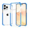 Adecuado para Apple 14Pro Funda de Teléfono Móvil Transparente de Acrílico iPhone14Pro Bolsa de Aire de Dos Tonos Tres en Uno Anticaídas