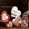 Nuevos Adornos de Madera para el Día de San Valentín Transfronterizos 2027 con Impresión UV a Doble Cara, Recuerdos de Madera en Forma de Corazón para Aniversarios de Boda