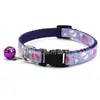 Collar de Tela con Huella de Mascota Anillo de Cuello con Cascabel para Perro Pequeño Cubierta de Cuello para Gato Decoración Cabezal de Tracción Suministros para Mascotas