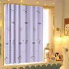 Tecido de cortina aluguel de cortina quarto dormitório cortina de cama cortina de porta simples cortina divisória de armário cortina de mesa cobertura de cortina janela feia bloqueando