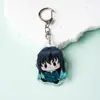 Llaveros Acrílicos de Merchandising del Anime Kimetsu no Yaiba Cuidadosamente Seleccionados: Llaveros Colgantes de Yiyong, Muichiro, Mariposa Shinobu
