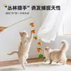 Brinquedo para Gato Varinha com Frutas Múltiplas, Haste Longa de Madeira com Sino, Durável e Resistente a Arranhões, Brinquedo Interativo para Aliviar o Tédio do Pet