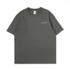 Camiseta de Manga Corta con Letra Simple Europea y Americana para Niños Verano Tendencia Marca Holgada Talla Grande Negro Algodón Puro Versátil Top Camiseta para Hombre