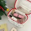 Bolsa de Cosméticos de Alto Valor Estampada de Gato para Mujer, Portátil para Salir, Gran Capacidad, Bolsa de Almacenamiento de Cosméticos, Bolso de Mano