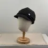 Sombrero octogonal plisado japonés de ala corta boina atmosférica de nicho circunferencia de cabeza grande hace que la cara se vea más pequeña nuevo gorro de panadero octogonal