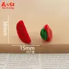 Nuevas rodajas de fruta 3D, accesorios de resina con pegamento de crema DIY hechos a mano, colgantes, adornos decorativos
