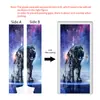 Pegatinas de Puerta Autoadhesivas Transfronterizas con Ciervo Estilo Chino, Pegatinas de Pared Removibles para Renovación de Casa de Alquiler, Venta al por Mayor por Fabricante, Dropshipping