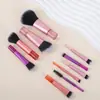 Kit de pincéis de maquiagem coloridos transfronteiriços 10 ferramentas de beleza para maquiagem pincel conjunto completo de pincel para pó pincel corretivo pincel para sombra atacado