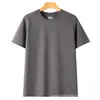 Camiseta Romana de Algodão Líquido de Amônia Personalizada de Manga Curta Unissex Grossa Opaca Solta Fresca Respirável Manga Meia Verão Estampada