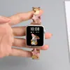 Adecuado para Applewatch9 Correa de Cuero Xingyue Iwatch8/S10 Reloj 76543 Gama Alta Ins Accesible Lujo