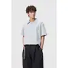 ANSWER ME Camiseta Retro Estilo Chinês Original Falsa de Duas Peças com Gola Reversível para Homens, Solta Casual Tendência de Manga Curta POLO16
