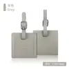 Transfronterizo en stock cuadrado grueso PU cuero etiqueta de equipaje flip impresión LOGO cuero multicolor pase de abordar venta al por mayor