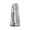 Outono de 2026 Novo Calça de Penas Masculina Casual Versátil Solta Listrada de Perna Reta Quente