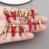 Nuevo Colgante Pequeño de Pimienta con Esmalte de Goteo de Aceite de Acero Inoxidable Transfronterizo Europeo y Americano Accesorios de Joyería para Collares Pendientes Hechos a Mano DIY