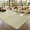 Alfombra verde fresca y sencilla para sala de estar, alfombra cuadrada estilo crema lavable y limpiable para sofá y mesa de centro, alfombrilla de suelo de alta gama para dormitorio