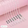 Versátil Collar de Plata de Ley S925 Estilo Coreano para Mujer, Colgante con Cadena, Cuentas Redondas, Collar de Plata con Forma de Corazón, Forma de O, Cruz, Cadena para Clavícula