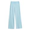 Calça Reta Dape Macia e Encerada de Cintura Baixa Sexy para Menina Pura Calça de Yoga Casual para Casa Slim-fit Feminina Multicolorida