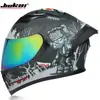 Casco para Motocicleta Eléctrica Jiekai para Hombre y Mujer, Casco Integral de Doble Lente, Cobertura Total, Bluetooth Universal para Coche de Calle, para Todas las Estaciones