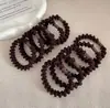 Banda de goma para el cabello para mujer, tocado de cuerda, aro elástico para el cabello, sencillo, famoso en Internet, accesorios para el cabello sencillos, funda de cuero, cuerda fina para el cabello para mujer
