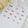 Libro Rojo Popular Mini Plano Forma Especial Diamante Rosa Romántico Corazón de Melocotón Decoración de Uña Plana Torcida Material DIY de Diamante