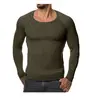 AliExpress Novo, Tricô Europeu e Americano Fino Masculino Manga Longa Camiseta Gola Redonda Amazon