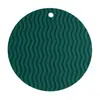 Alfombrilla Grande de Silicona Aislante del Calor para Mesa de Comedor, Alfombrilla para Alimentos, Alfombrilla para Ollas, Alfombrilla para Tazones, Posavasos, Alfombrilla para Platos, Salvamanteles Ondulados de Silicona, para el Hogar