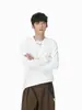 Ropa MTL para Hombre, Cuello Redondo, Color Sólido, Suéter Básico, Camiseta de Manga Larga Versátil, Simple y Casual para la Moda Diaria.