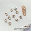 Color Seda Alto Cristal K9 Diamante Puntiagudo Poco Profundo Brillo Champaña Con Forma Adornos de Diamante con Forma Dulce de Amor Adornos para Uñas Lote Completo