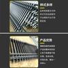 Fabricante de vallas perimetrales de acero galvanizado de fábrica al por mayor valla para villa valla de hierro forjado protección de área de fábrica exterior barandilla de aislamiento