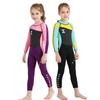 Traje de buceo para niños de 2,5 mm, traje de baño cálido de una pieza para niñas, traje de buceo de manga larga con protección solar y medusas.