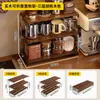 Portavasos de madera maciza, plegable, para escritorio, para guardar tazas de agua, té, café, organizador para exteriores, aparador