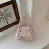Bolso Cruzado de un Solo Hombro Nuevo de Verano 2026, Bolso Casual de Textura a la Moda, Diseño de Nicho, Bolso Cuadrado Pequeño Único para Mujer