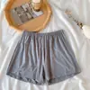 Shorts Finos Holgados de Cintura Alta para Casa Anti-Exposición Verano Leggings para Mujer Ropa Casual Usable Shorts de Seguridad para Mujer