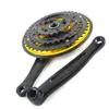 Bielas para Bicicleta de Montaña Plato 42T Accesorios para Bicicleta 6 velocidades 7 velocidades 8 velocidades Universal Tres Piezas Piñones de Cambio de Velocidad Modificados