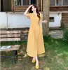 Vestido de Verano de Lunares Estilo Francés Vintage Talla Grande para Mujer, Vestido Largo Casual y Elegante de Cintura Alta