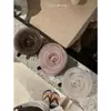 Grampo Banana de Rede com Flor de Rosa para Penteado Feminino na Parte de Trás da Cabeça, Acessório de Cabelo High-End Estilo Coreano, Grampo Vertical