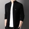 Suéter de lana Hengyuanxiang para hombre, cárdigan con cremallera exterior, otoño e invierno 2024, nuevo suéter 100 % de lana, chaqueta para hombre