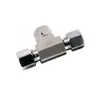 Acero Inoxidable 316 Conector en T de Rama de Cono con Sello de Virola Única Junta de Tubería Resistente a la Presión y a Altas Temperaturas Junta de Tubería Hidráulica