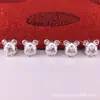 Plata de Ley 999 Plata Dura 3D 2020 Año Nuevo de la Rata Nuevo Ratón Cuerda Roja Accesorios DIY Pulsera Joyería Cuentas
