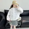 Ropa de Protección Solar para Niñas Primavera y Verano 2026 Nueva Moda Estilo Coreano Casual Sudadera con Capucha y Lazo para Niños Mayores