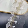 Accesorios para falda Lolita de encaje bicolor, tela de encaje, bordado por computadora, malla de alambre dorado, accesorios con código de barras
