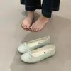 Sapatilhas Redondas Estilo Francês 2026 Primavera/Verão Femininas de Calçar Baixas Retrô com Solado Macio Sapatos de Vovó