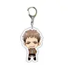 Colgante Transparente de Ellen Llavero Gigante Acrílico Attack on Titan Capitán Mikasa Artículo Predeterminado para Parejas, Amigos, Niños