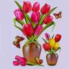 Adesivos de parede tridimensionais 3D adesivos de vaso autoadesivos decoração de parede de fundo de quarto adesivos criativos de flores para porta de guarda-roupa de geladeira