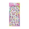 Pegatinas de animales lindos tipo caramelo de cristal, 3D en relieve, hechas a mano, educativas, para niños, adecuadas para álbumes de recortes y fundas de teléfono