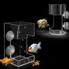 Anillo de alimentación automática para acuarios, anillo flotante para evitar que el alimento para peces y el alimento para tortugas se dispersen, anillo de alimentación automática para peces pequeños