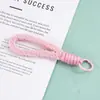 Lanyard de Felpa de Color Sólido para Teléfono Móvil Cuerda Corta para Muñeca Multicolor Llavero Creativo Cuerda Anti-Pérdida Lanyard para Funda de Teléfono Móvil Venta al por Mayor