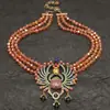 Joyería Vintage Transfronteriza Hd Industria Pesada Estilo Europeo y Americano Colección de Collares Exagerado Retro Personalidad Collar Tachonado de Diamantes